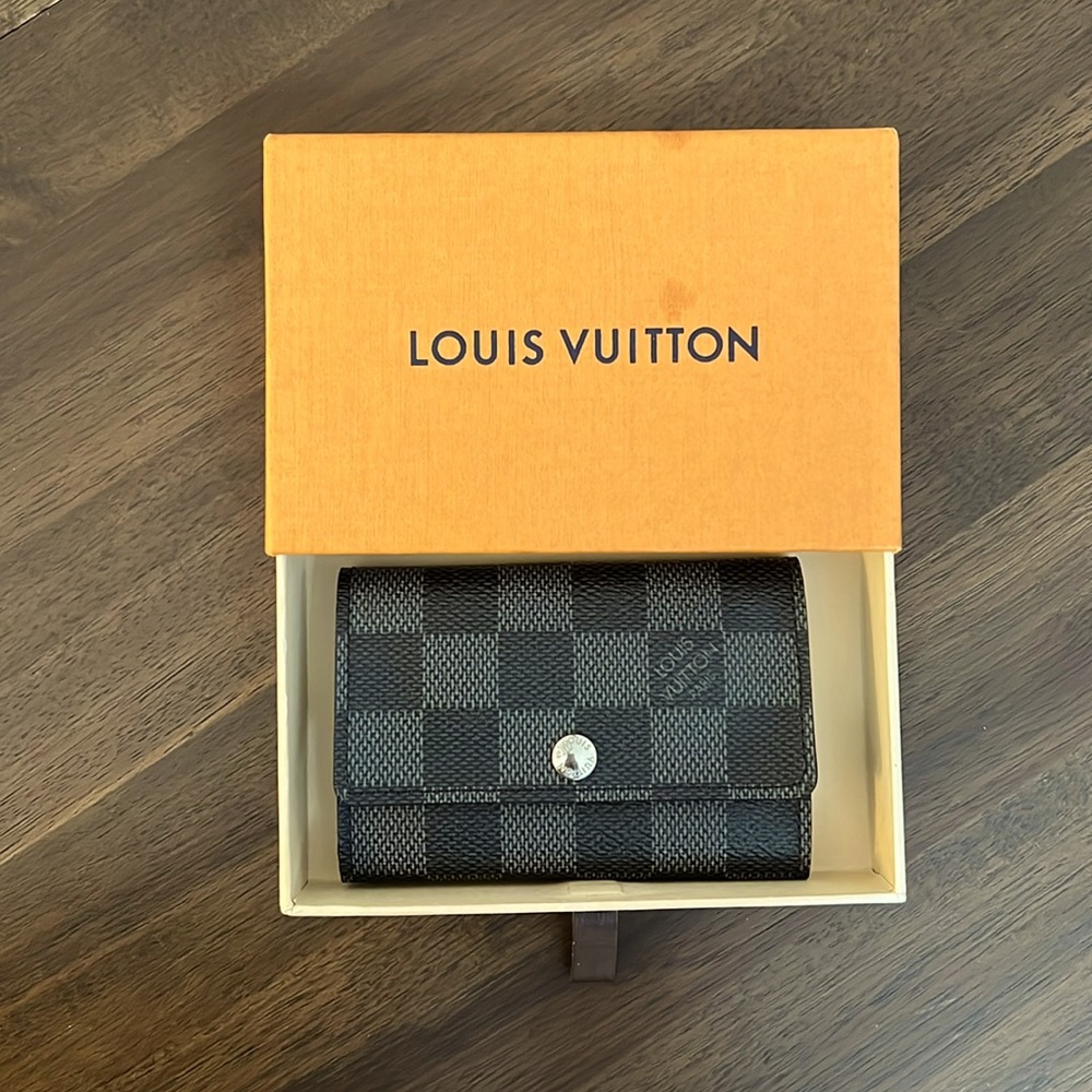 LV grey and Black gently used Keyholder